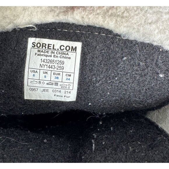 Sorel Waterproof Winter Snow Boots Youth Unisex Size 6 Yoot Pac Tan Brown Kids - Picture 5 of 10